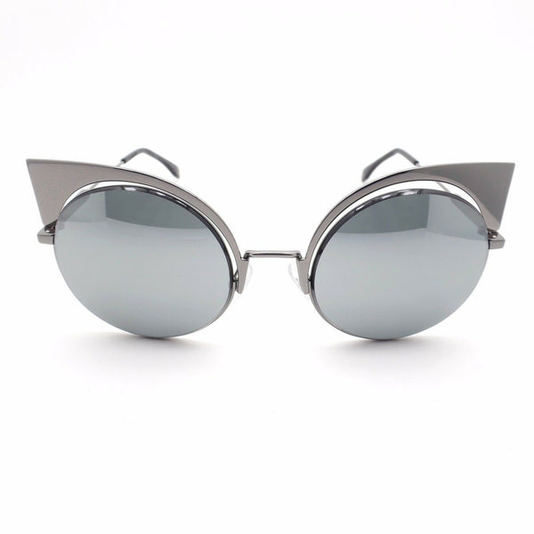 Fendi FF 0177/S KJ1/T4 Dark Ruthenium Mirrored Women's Sunglasses