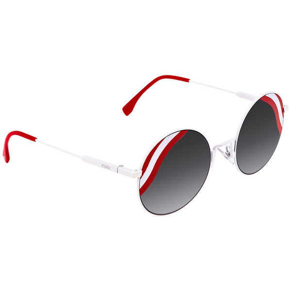 Fendi Waves Grey Gradient Round Ladies Sunglasses FF 0248/S VK6