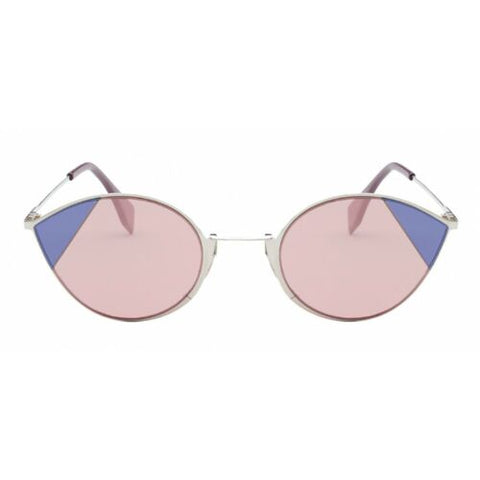 Fendi FF0341/S AVB SILVER PINK Women Cat-Eye Sunglasses w/Pink Lens