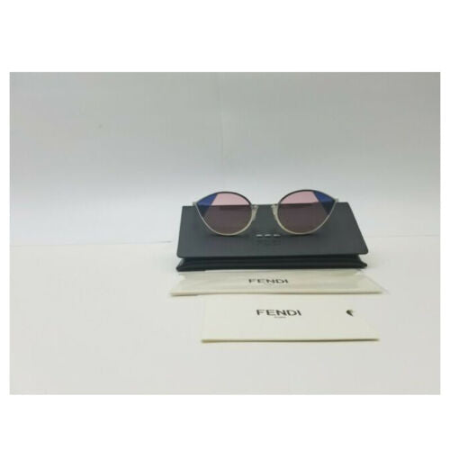 Fendi FF0342/S AVB SILVER PINK Women Cat-Eye Sunglasses