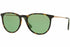 Ray-Ban RB4171 6393/2 Women Squared Sunglasses in Havana frame w/Green lens