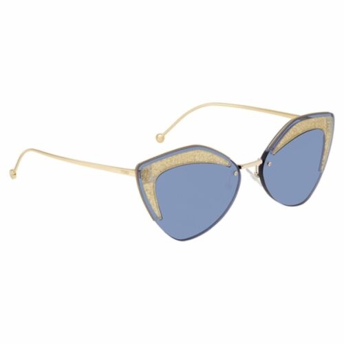 Fendi FF0355/S ZI9 Geometric Blue lens Women Sunglasses