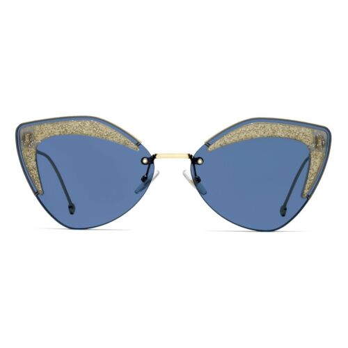 Fendi FF0355/S ZI9 Geometric Blue lens Women Sunglasses