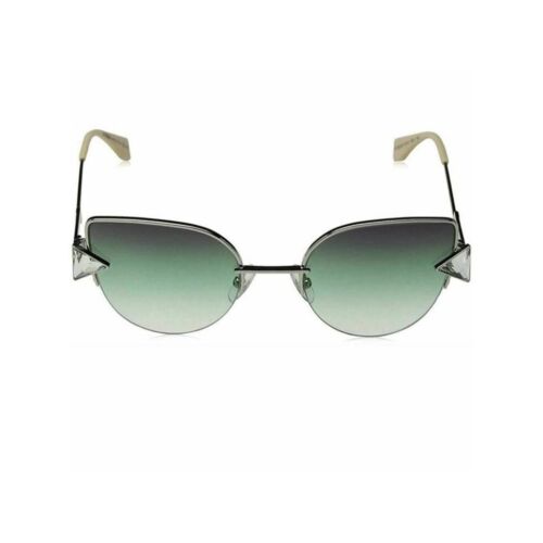 Fendi FF0242/SVGVSILVER GREEN Cat-Eye Sunglasses For Women