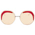 Fendi FF0358/S40G YELLOW Geometric Anti-Reflective Women Sunglasses