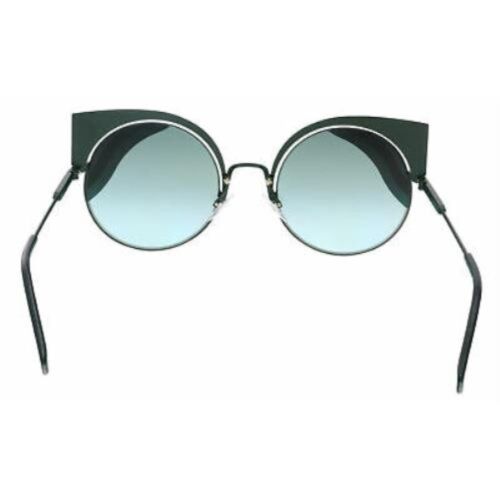 Fendi FF0215/S OKC MATTBLUEGRN Round Shaped Women's Gradient Sunglasses