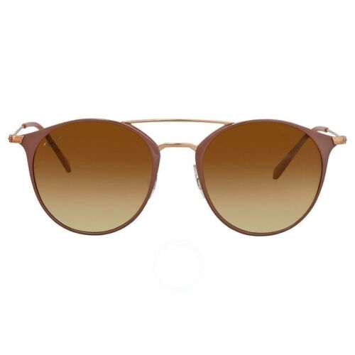 Ray-Ban RB3546 907151 Light Brown Gradient Round Sunglasses