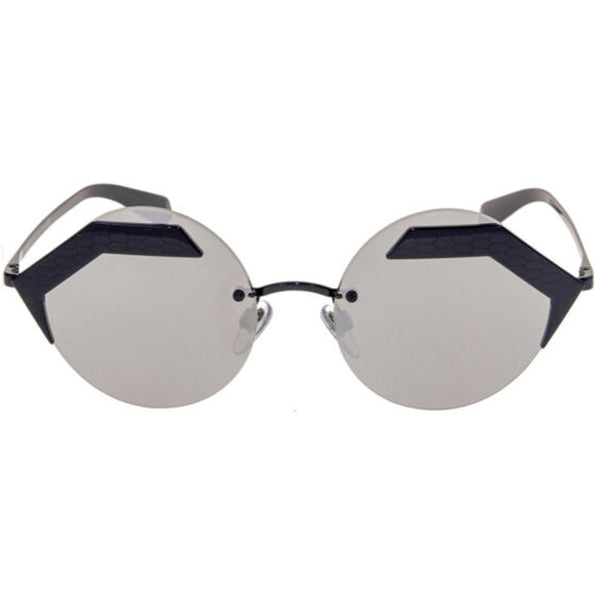 Bvlgari Round Women's Sunglasses W/Grey Silver Lens BV6089-1286G-55