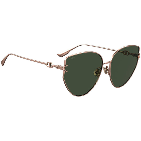 Dior Cat Eye Women's Sunglasses Copper w/Green Lens DIORGIPSY1