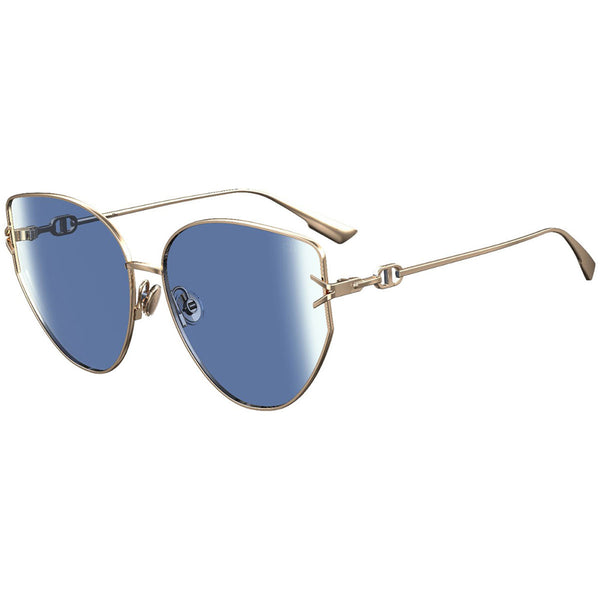 Dior Cat Eye Women's Sunglasses Gold w/Purple Lens DIORGIPSY1