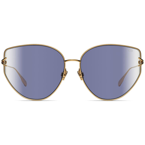 Dior Cat Eye Women's Sunglasses Gold w/Purple Lens DIORGIPSY1