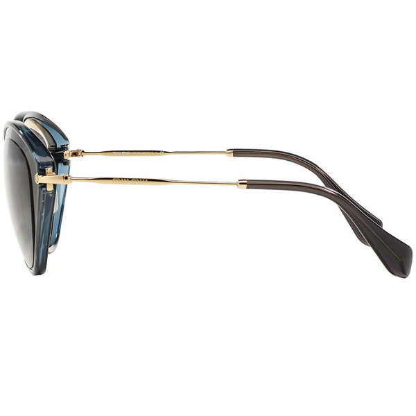 MiuMiu Women Sunglasses Black/Grey w/Grey Lens  MU51RS-1AB5D1-52