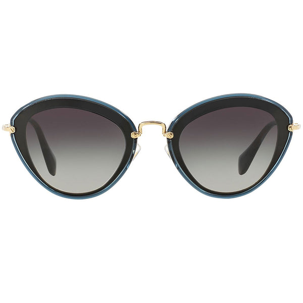 MiuMiu Women Sunglasses Black/Grey w/Grey Lens  MU51RS-1AB5D1-52