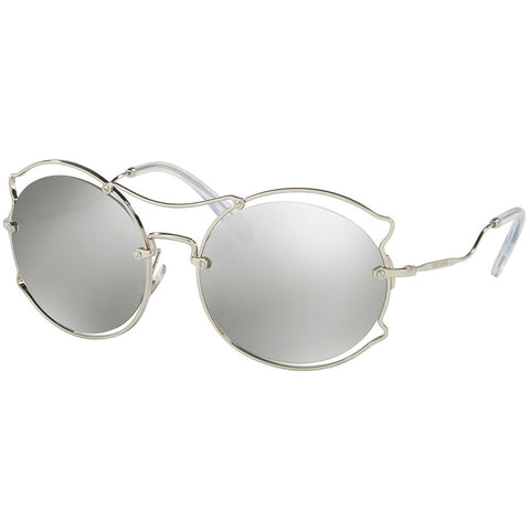 Miu Miu Women's Sunglasses W/Light Grey Mirrored Lens MU50SS-1BC2B0-57