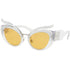 Miu Miu Women's Sunglasses W/Yellow Lens MU04TS-TIA140-53