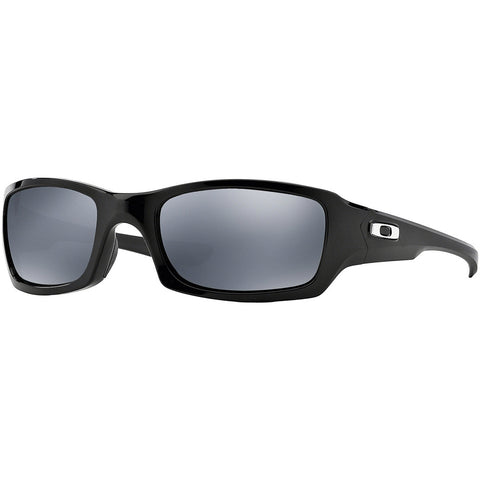 Oakley Fives Squared Sunglasses Men's Polished Black w/Black Iridium Polarized Lens OO9238-06