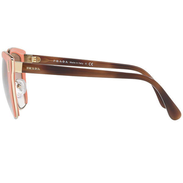 Prada Cat Eye Women's Sunglasses Gold Lens | Side Look