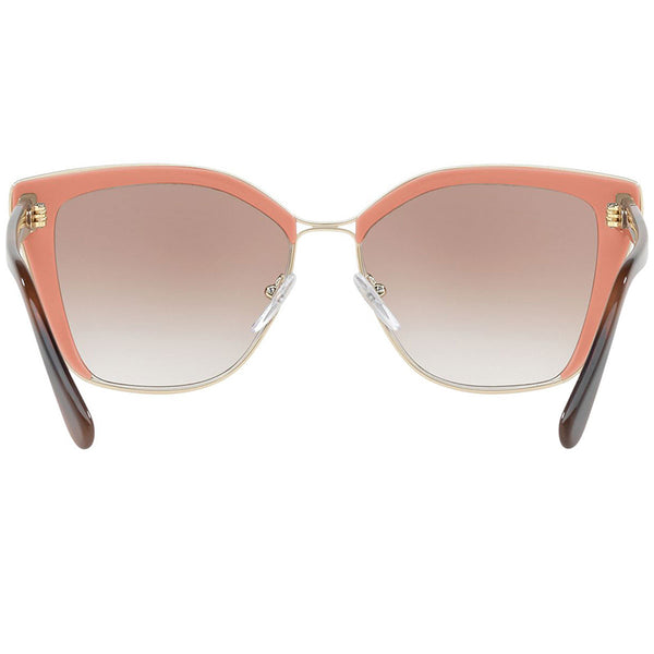 Prada Cat Eye Women's Sunglasses Gold Lens | Back Look