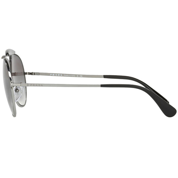 Prada Pilot Unisex Sunglasses Grey Gradient Lens - Side View