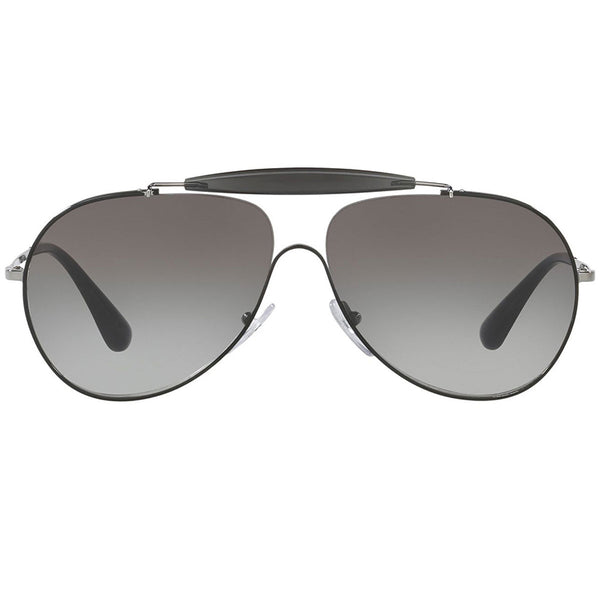Prada Pilot Unisex Sunglasses Grey Gradient Lens - Front Side