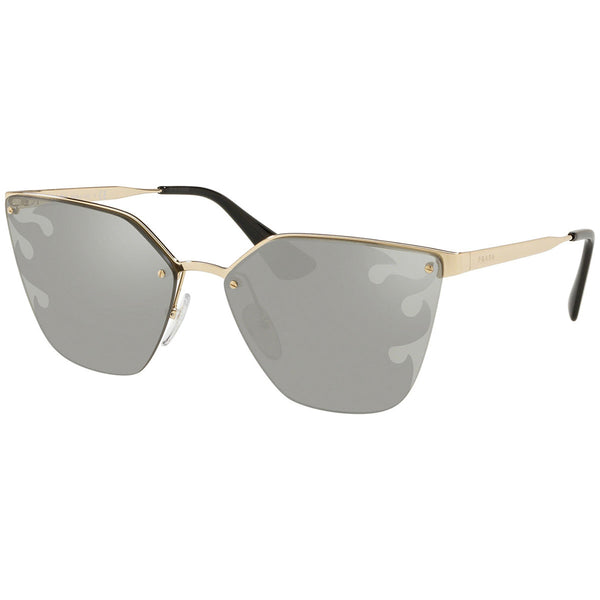 Prada Square Women's Mirrored Lens Sunglasses PR68TS ZVN435