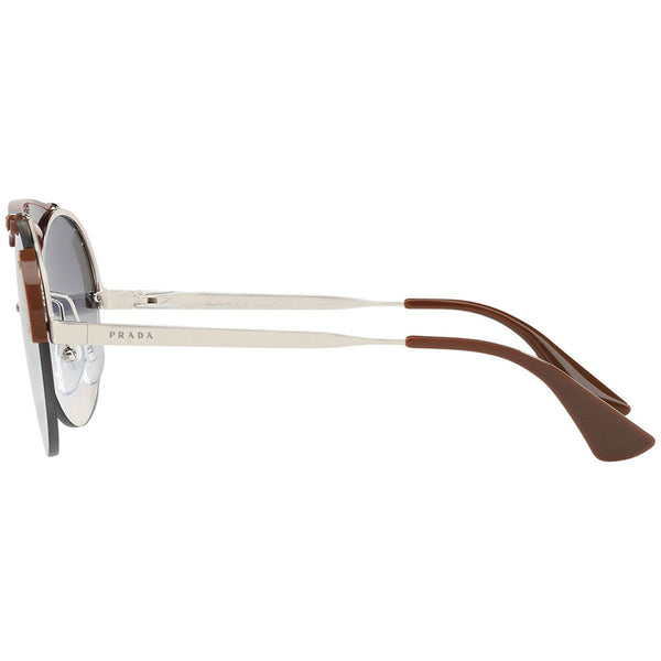 Prada Round Women's Sunglasses Blue Lens PR52US-C135R0