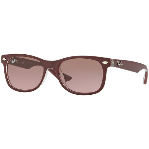 Ray Ban New Wayfarer Junior Kids Sunglasses w/Violet Brown Gradient Lens RJ9052S 702414