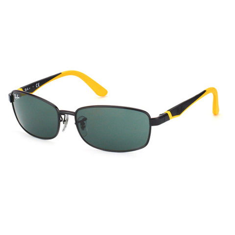 Ray Ban Junior Kids Sunglasses Shiny Black w/Green Lens RJ9533S 220/71