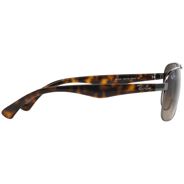 RayBan Aviator Men's Sunglasses w/Brown Gradient Lens RB3516 004/13