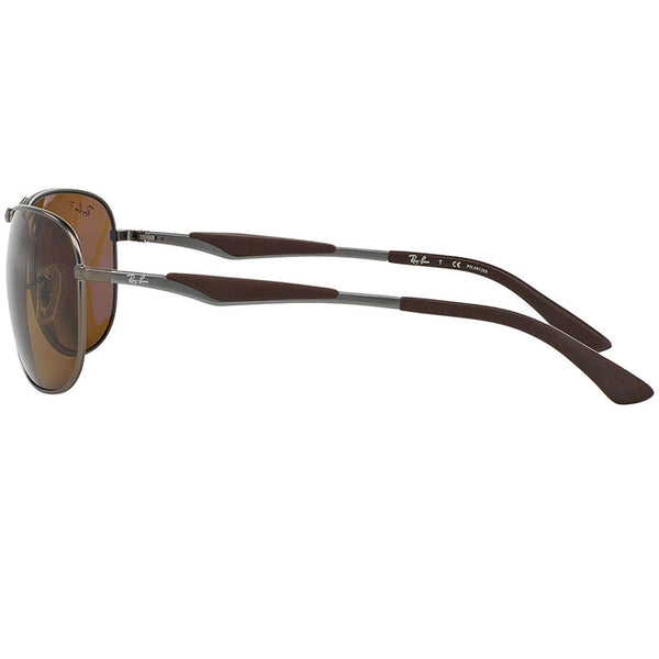 Ray-Ban Sunglasses Gunmetal w/Brown Polarized Lens Men RB3519 029/83