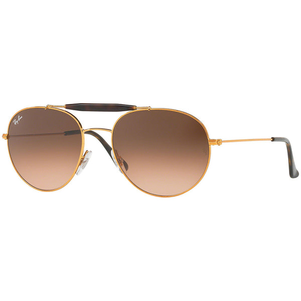 RayBan Aviator Sunglasses W/Pink/Brown RB3540 9001A5