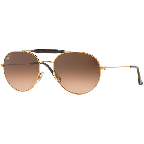 Ray-Ban Aviator Unisex Sunglasses W/Pink/Brown Gradient Lens RB3540 9001A5