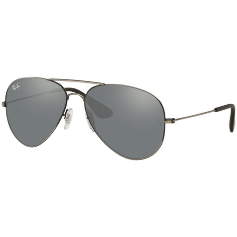 Ray Ban Aviator Unisex Sunglasses w/Grey Silver Mirrored Lens RB3558 91396G