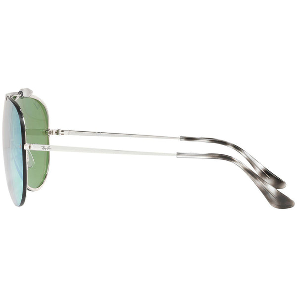 Ray-Ban Blaze Shooter Sunglasses Green Mirrored Lens RB3581N 003/30 32