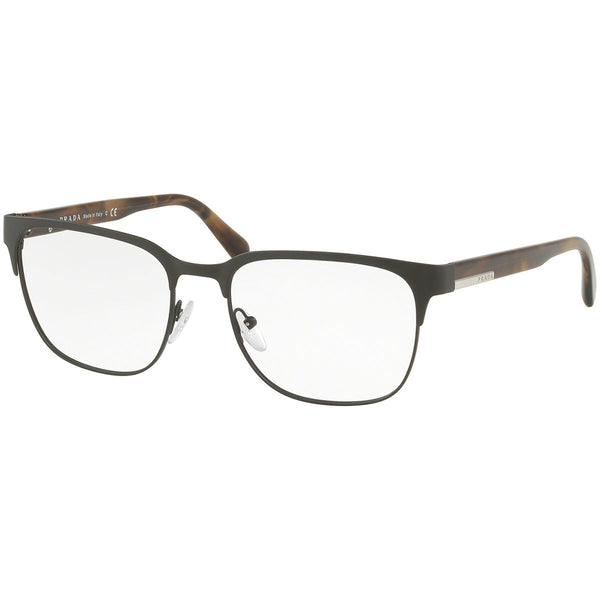 Prada Rectangular Men's Eyeglasses Demo Lens PR57UV ROU1O1