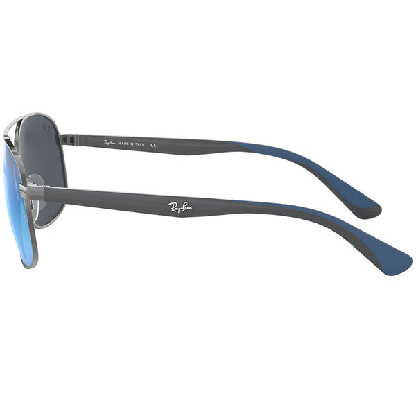 Ray-Ban Sunglasses Gunmetal w/Blue Mirrored Lens RB3593 004/55 58