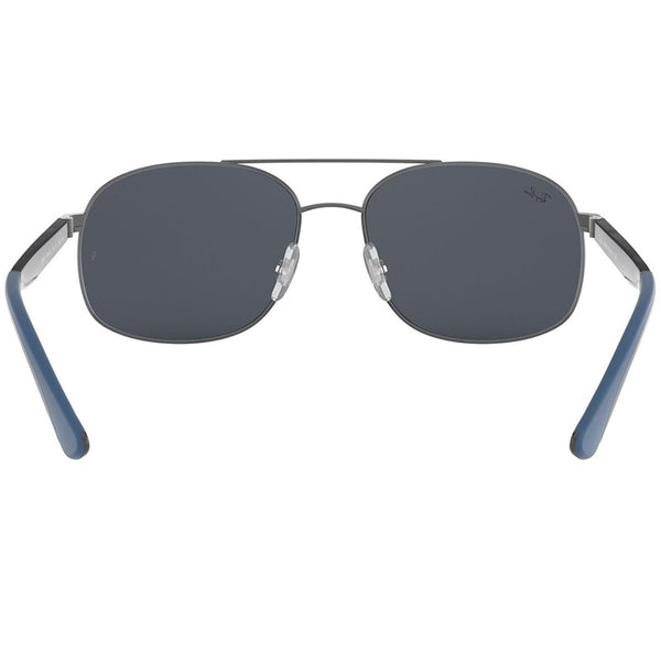 Ray-Ban Sunglasses Gunmetal w/Blue Mirrored Lens RB3593 004/55 58