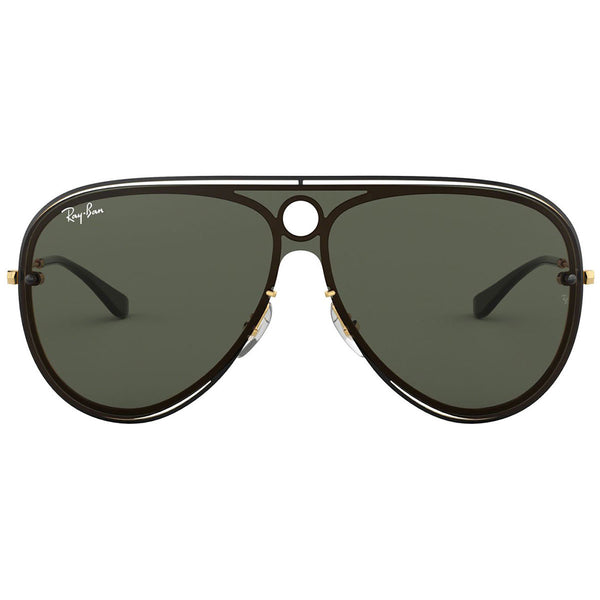 RayBan Unisex Sunglasses Shiny Black Gold RB3605N 187/71