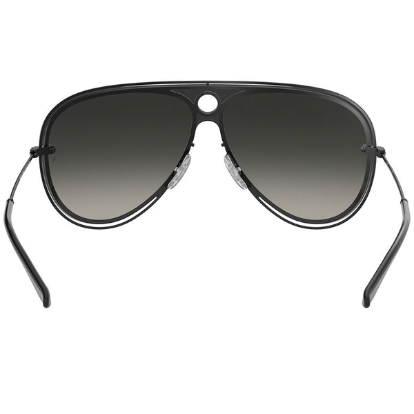 Ray-Ban Sunglasses Black/White w/Dark Grey Gradient Lens Unisex RB3605N 909511