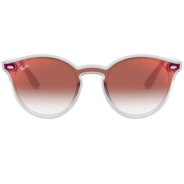 Ray Ban Round Unisex Sunglasses Mirrored Lens RB4380N 6357V0