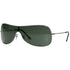RayBan Shield Men's Sunglasses Gunmetal w/Green Lens RB3211 004/71