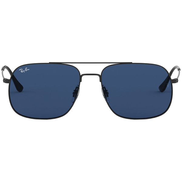 Ray Ban Aviator Unisex Sunglasses W/Dark Blue Lens RB3595 901480