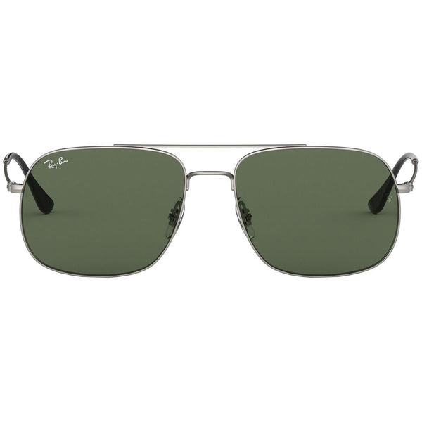 Ray Ban Aviator Unisex Sunglasses w/Green Classic Lens RB3595 911671
