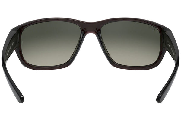 Ray-Ban Transparent Grey Sunglasses with grey lens RB4300 705/71
