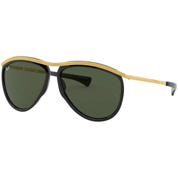 Ray-Ban Olympian Aviator Sunglasses w/Green Lens RB2219 901/31