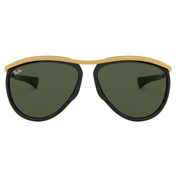 Ray-Ban Olympian Aviator Sunglasses w/Green Lens RB2219 901/31