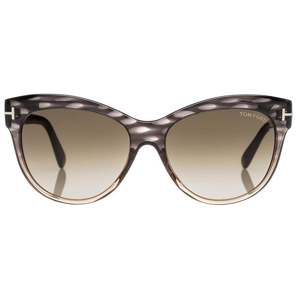 Tom Ford Lily Women's Sunglasses With Green Gradient Lens FT0430 20P