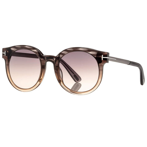 Tom Ford Janina Sunglasses Grey w/Grey Gradient Lens Unisex FT0435 20B 51