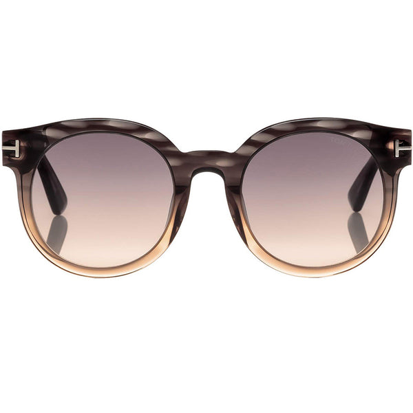 Tom Ford Janina Round Sunglasses Grey Gradient Lens FT0435 20B 51