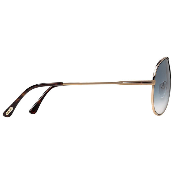 Tom Ford Men's Aviator Sunglasses Gradient Lenses | Temple